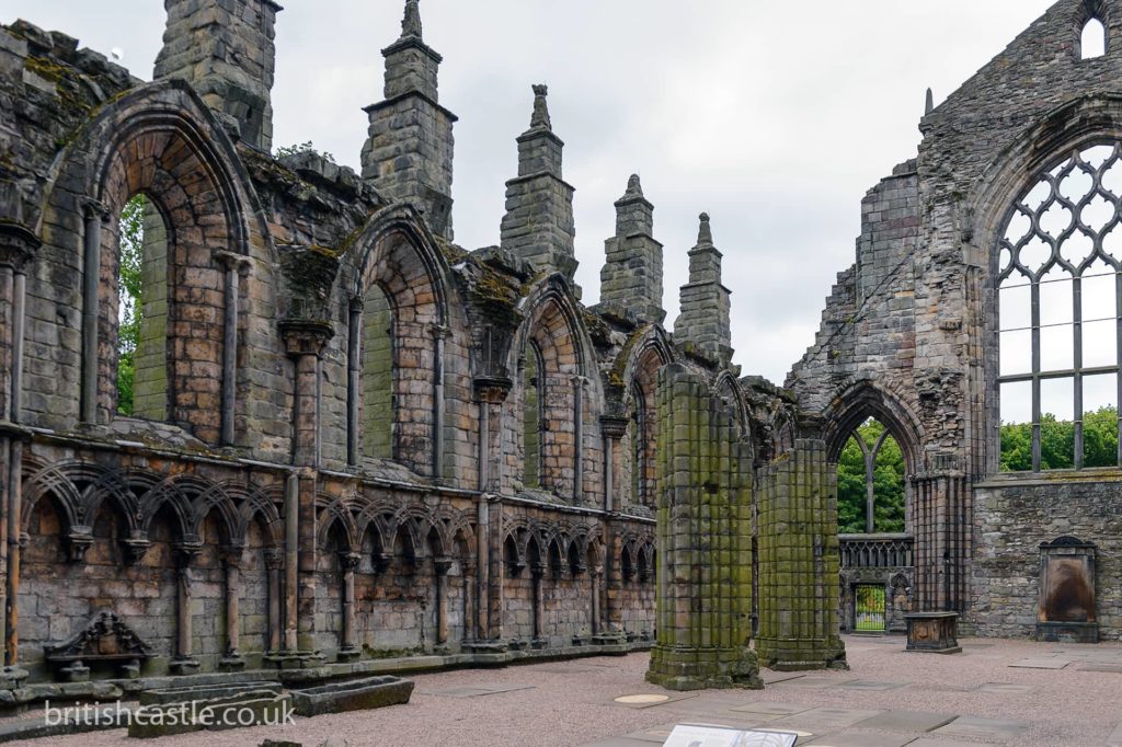 The ruins of the Abbey in Edinburgh