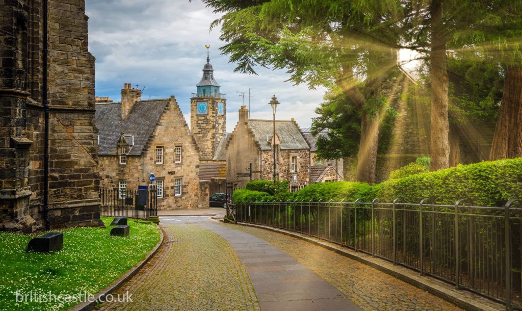 The old town of Stirling in Scotland