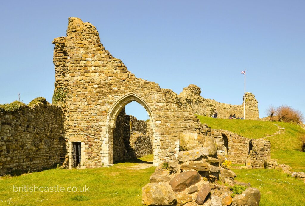 The ruins of Hastings Castle