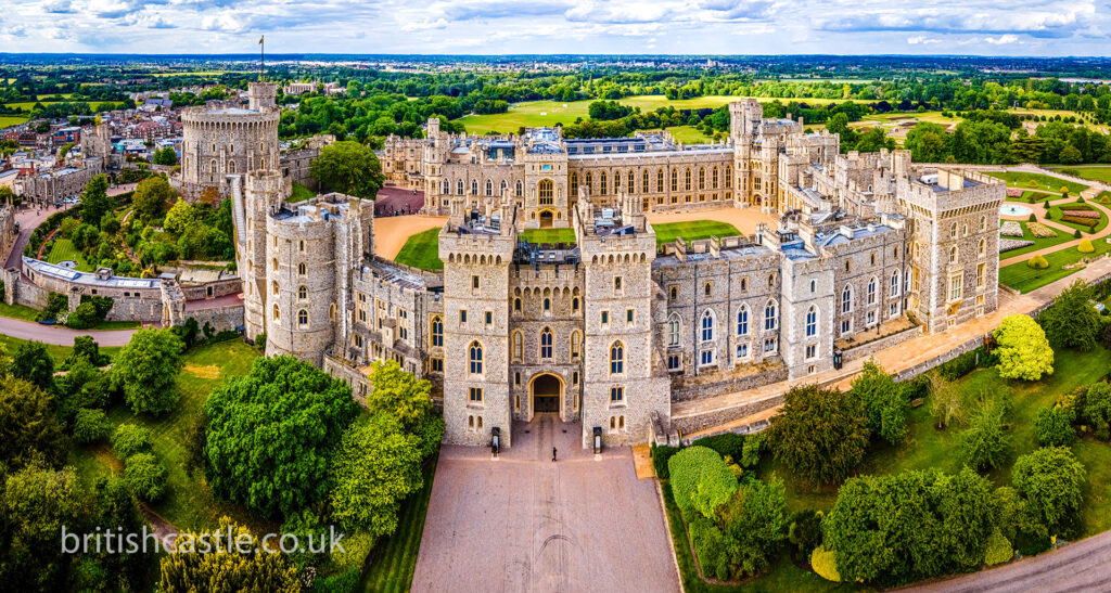 Aerial view of Windsor Castle