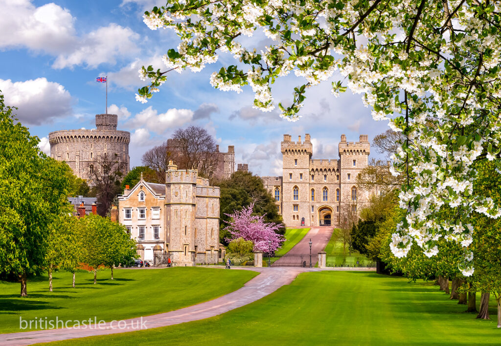 Windsor castle in spring