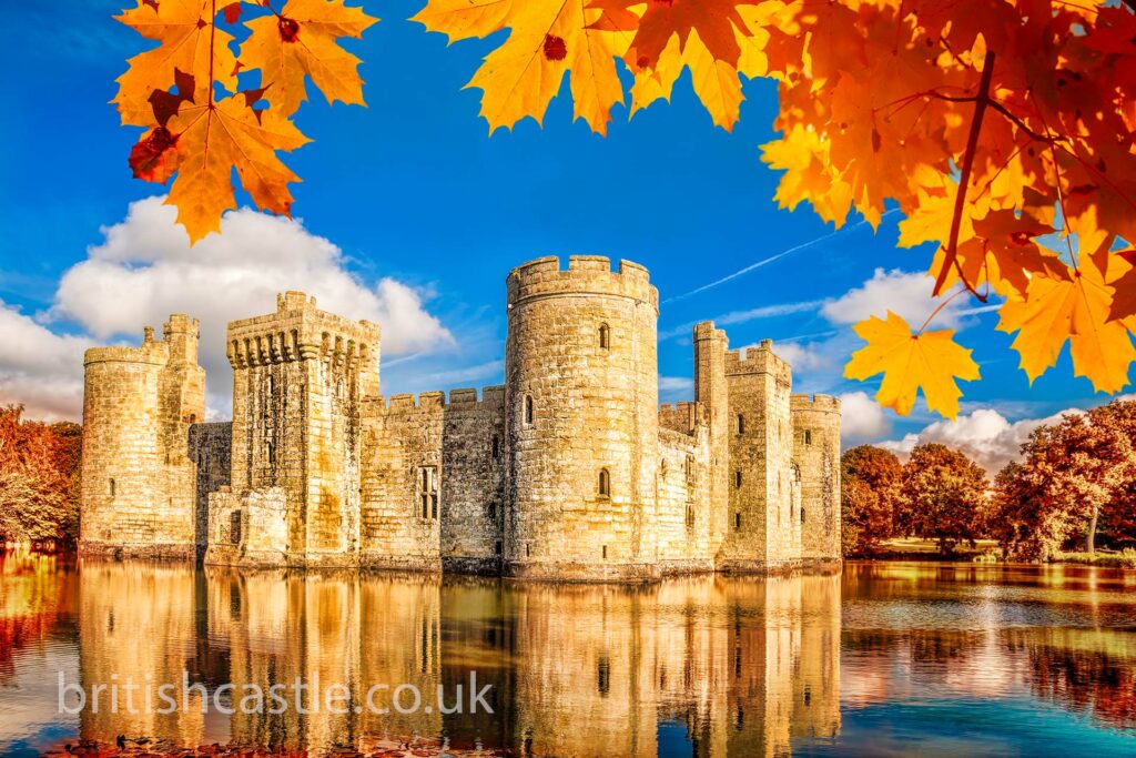 Bodiam castle in the autumn