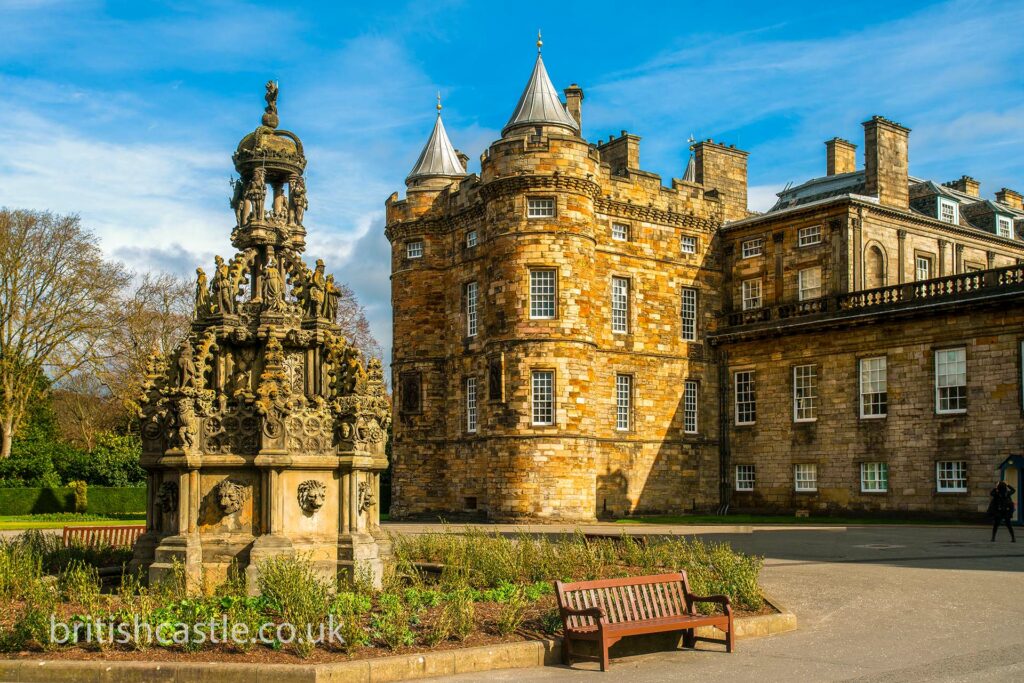 Holyrood House viewed from the grounds