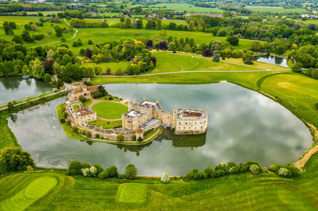 Leeds castle from the air