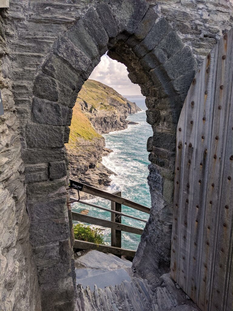 Tintagel castle door